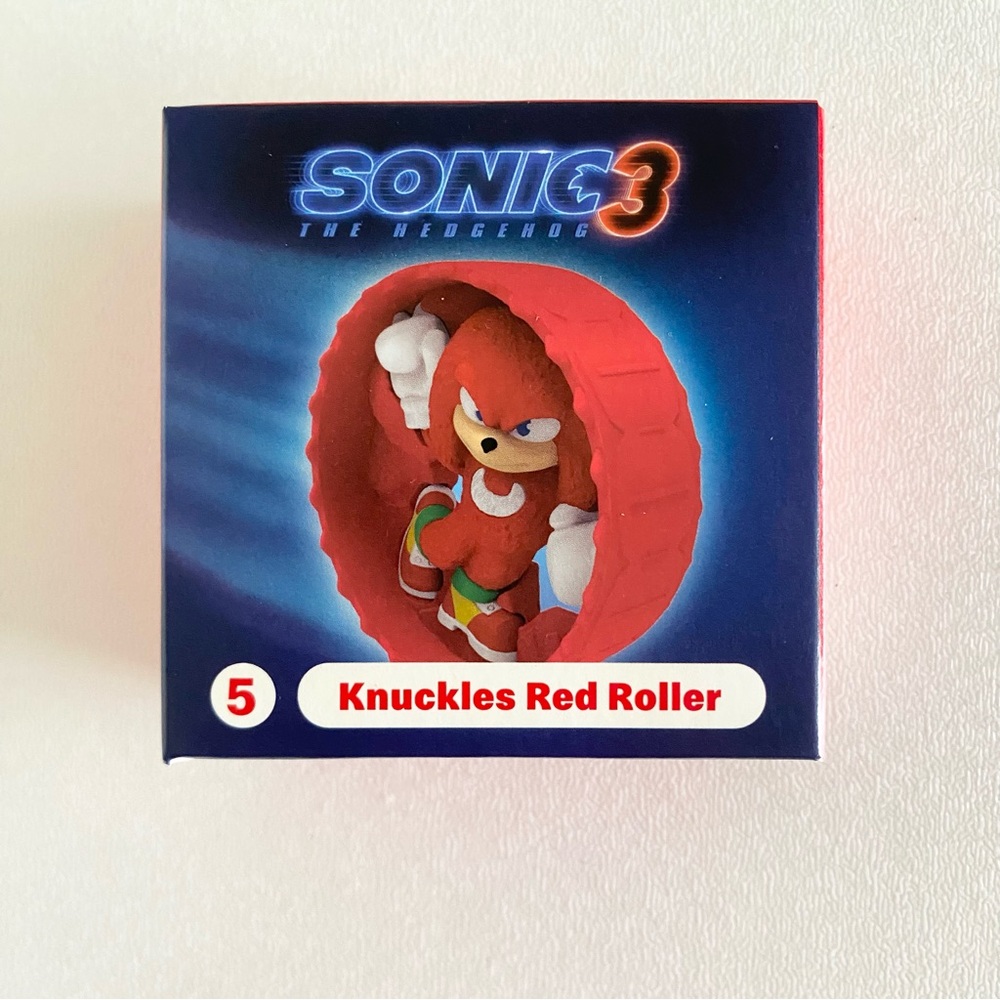 NEW Knuckles Red Roller Happy Meal Toy 2024 McDonald's Sonic The Hedgehog 3